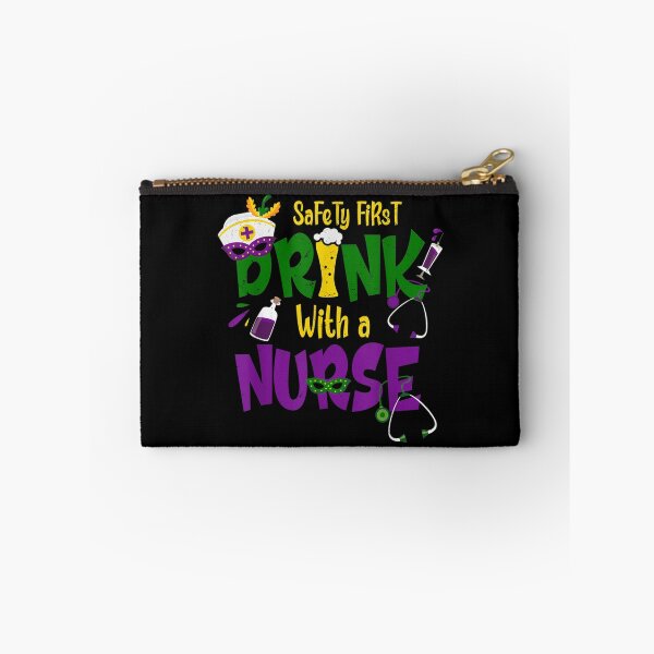 Item preview, Safety First Drink With A Nurse Medical Mardi Gras Carnival  designed and sold by vergielx.