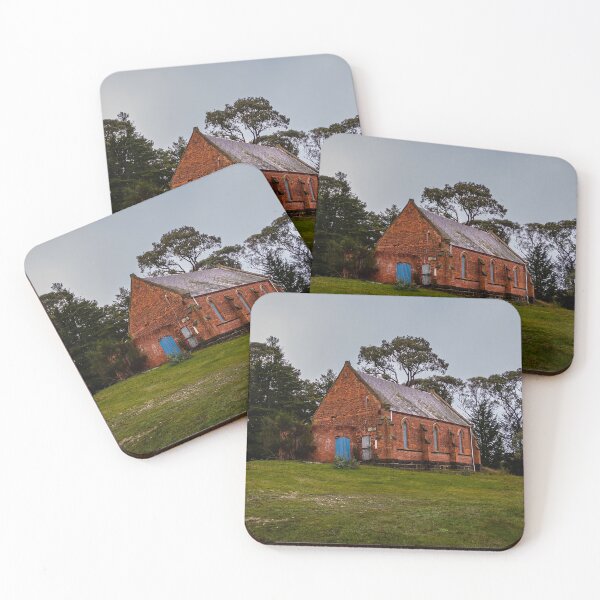 Item preview, Abandoned heritage listed methodist church on a gloomy day at Nerrina Ballarat wide shot designed and sold by James-Cole.