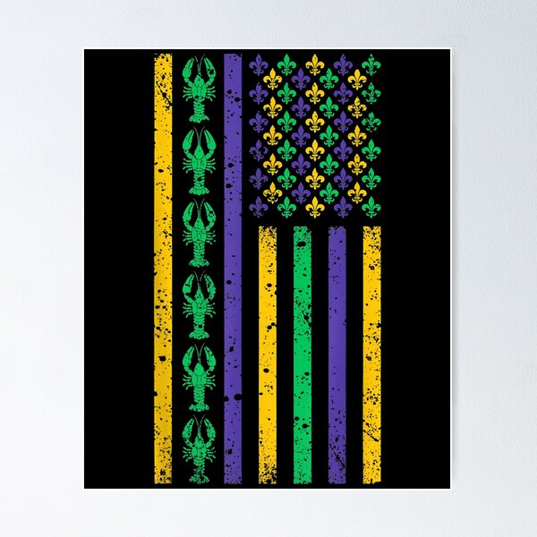 Item preview, American Flag Mardi Gras Mardi Gras Crawfish Outfit  designed and sold by vergielx.