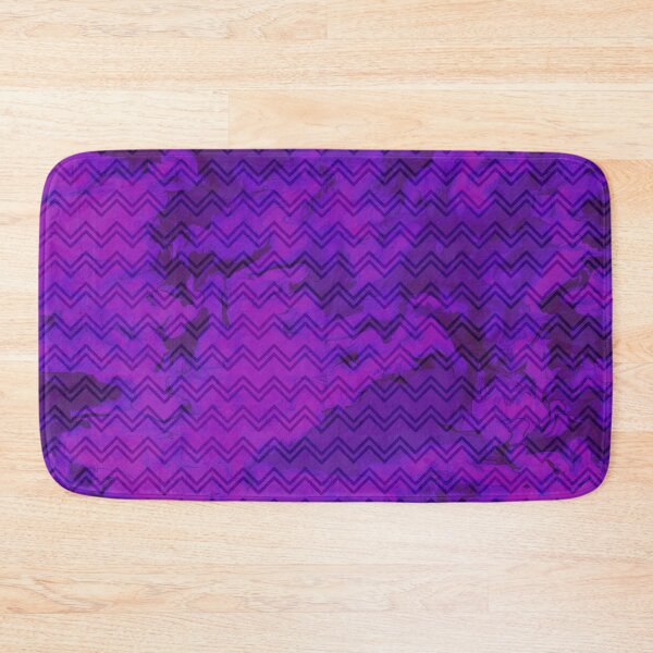 Item preview, Bright Neon Purple Wavy Geometric Abstract Pattern designed and sold by LusDigiArt.