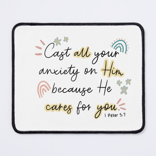 Item preview, Cast all your anxiety on Him designed and sold by Handdrawnbyzoe.
