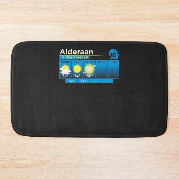 Artikelvorschau, ALDERAAN 5-TAGES-PROGNOSE Klassisches T-Shirt entworfen und verkauft von OliverSimo.