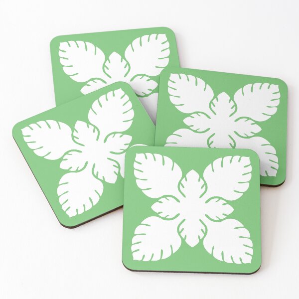 Item preview, Monstera Quilt Block designed and sold by FanWearHawaii.