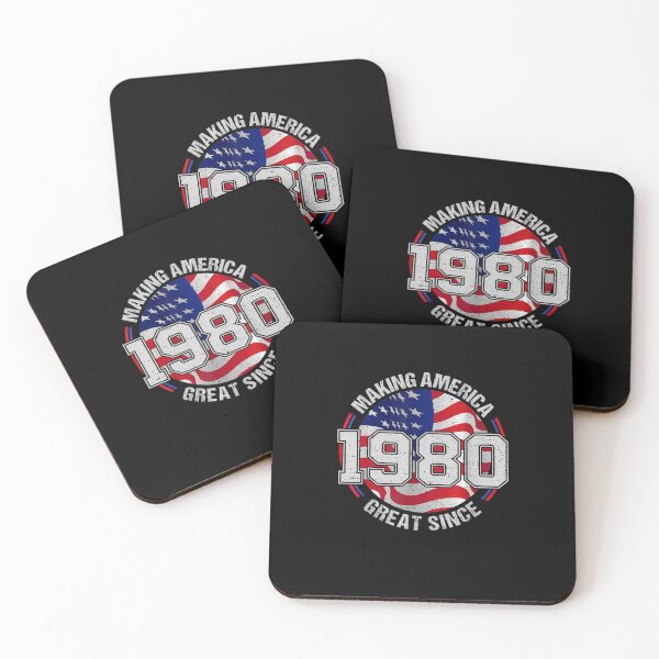 Item preview, Vintage Making America Great Since 1980 USA Flag Birthday designed and sold by DecarloCharact.