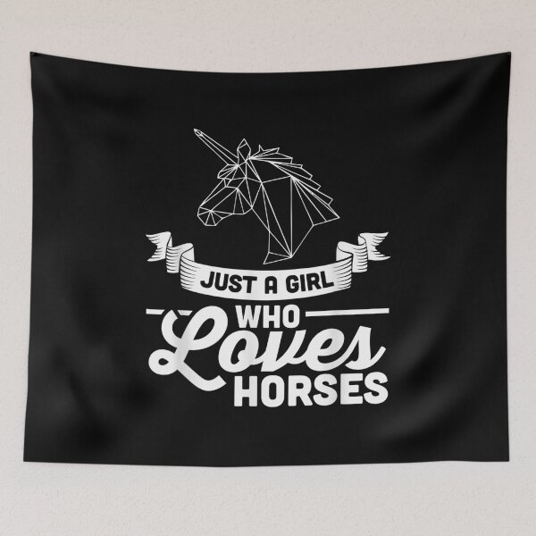 Item preview, Just A Girl Who Loves Horses Funny Horse Lover Gift  designed and sold by vergielx.