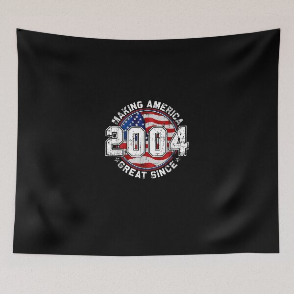 Item preview, Making America Great Since 2004 Retro 18th Birthday USA Flag designed and sold by DecarloCharact.