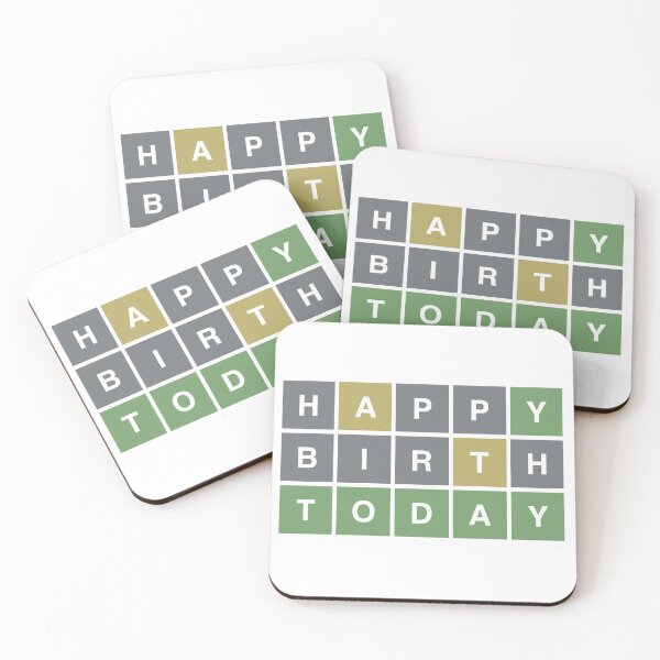 Item preview, Wordle Happy Birthday Today, Wordle Birthday designed and sold by nookworker.