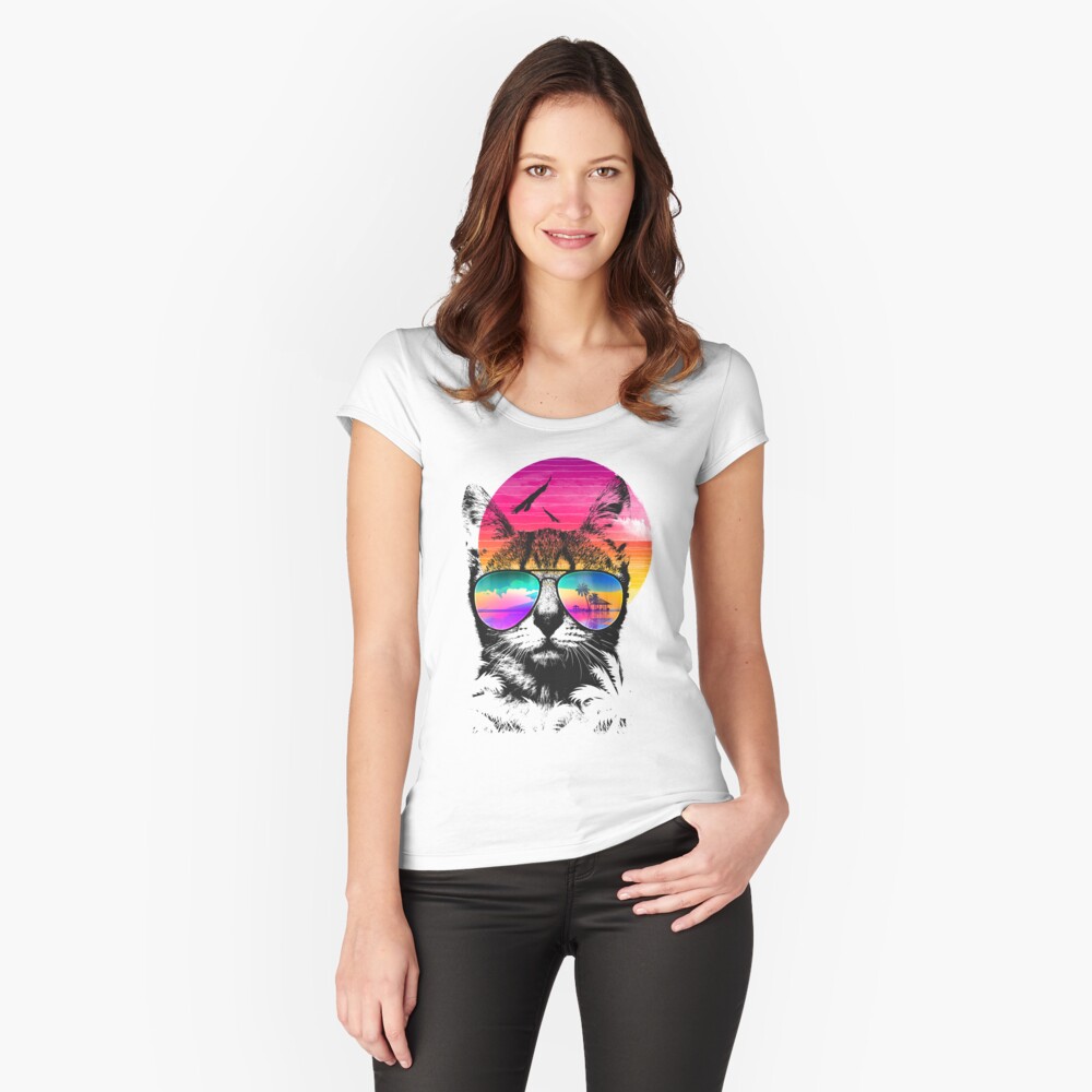 Item preview, Fitted Scoop T-Shirt designed and sold by clingcling.