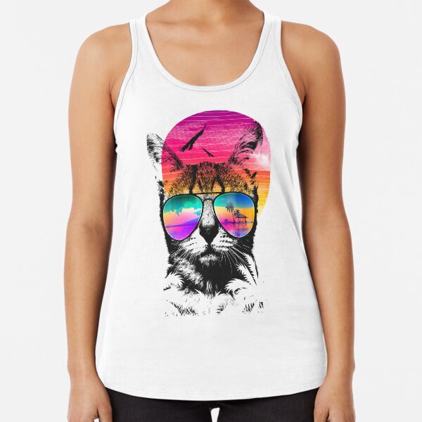 Summer Cat Racerback Tank Top
