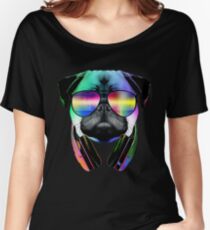 Music Love Pug Relaxed Fit T-Shirt