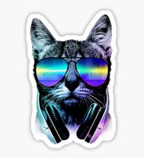 Music Lover Cat Sticker
