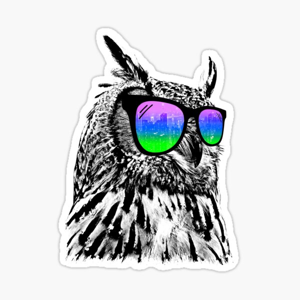 Owl Graphic Stickers for Sale