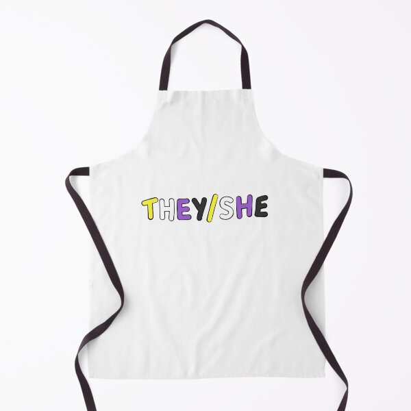 Item preview, they/she pronouns nonbinary pride designed and sold by jamiepsdesigns.