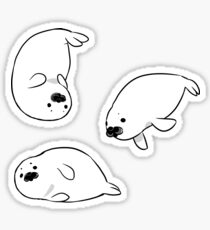 Baby-Harfen-Siegel-Aufkleber Sticker