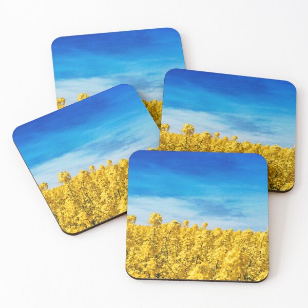 Item preview, Yellow and Blue - Canola Field in Bloom designed and sold by Dyrk Wyst Redbubble Shop.