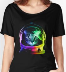 Camiseta ancha Astronauta Cat