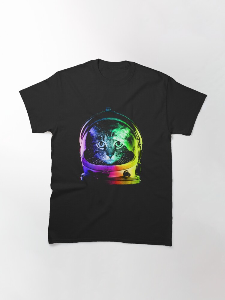 astronaut cat t shirt