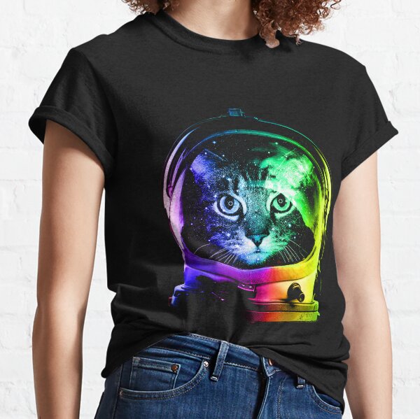 Chat astronaute T-shirt classique
