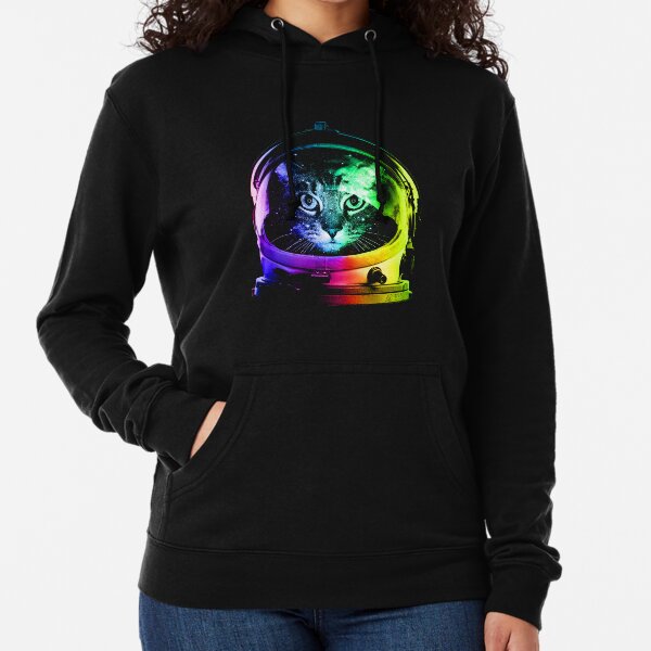 Astronaut Cat Lightweight Hoodie