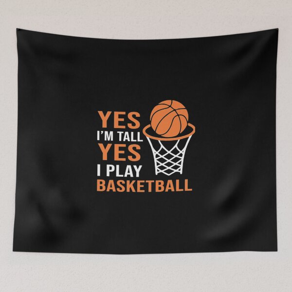 Item preview, Yes I'm Tall Yes I Play Basketball Essential T-Shirt designed and sold by callujohn7.