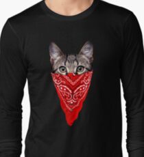Gangster Cat Long Sleeve T-Shirt
