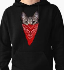 Gangster Cat Pullover Hoodie