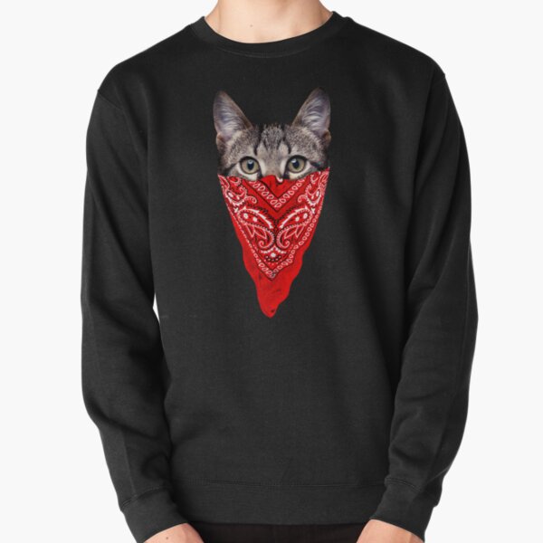 Gangster Cat Pullover Sweatshirt