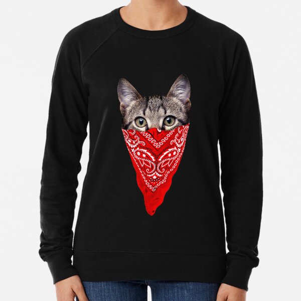 Gangster Cat Lightweight Sweatshirt