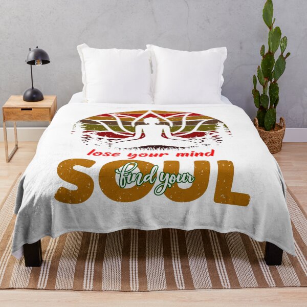 Item preview, T-shirt for boys and girls who loves yoga and meditation with printed with lose your mind find your soul designed and sold by LTMARKETING.