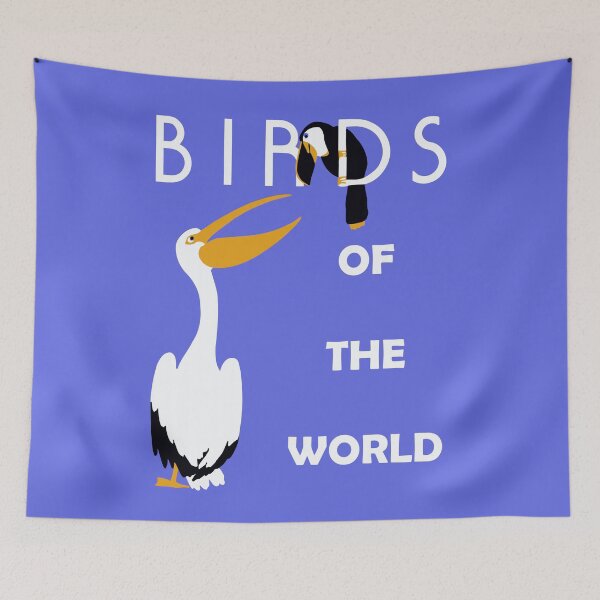 Item preview, Retro birds of the world, pelican, toucan designed and sold by aapshop.