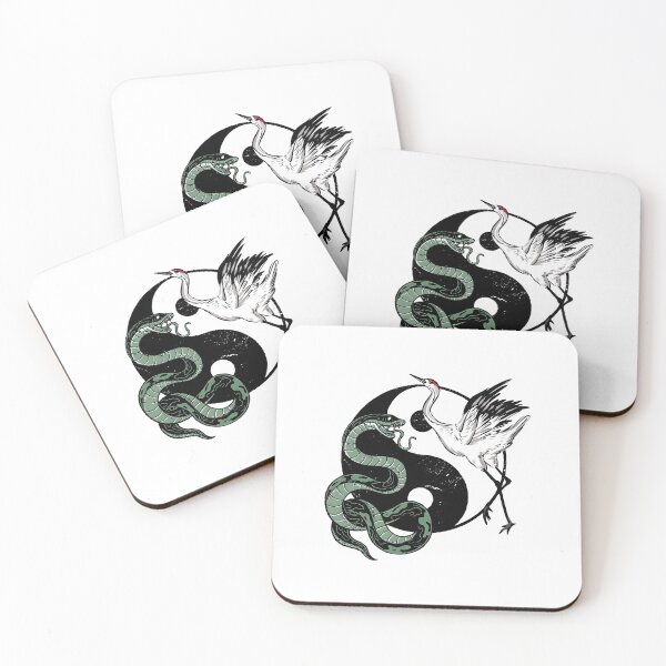 Item preview, Yin Yang Snakes Cranes designed and sold by DerSenat.