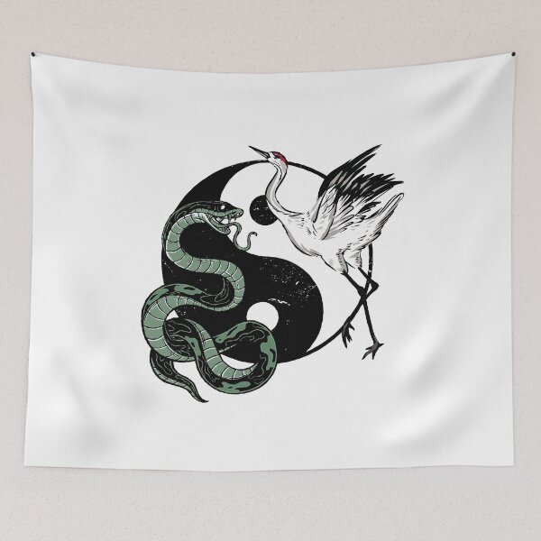 Item preview, Yin Yang Snakes Cranes designed and sold by DerSenat.