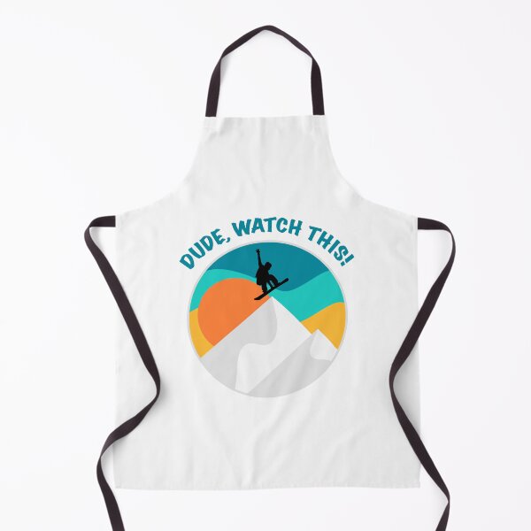 Item preview, Dude Watch This | Funny Snowboarding Saying designed and sold by mschubbybunny.