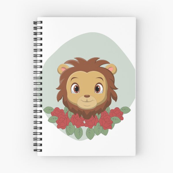 Item preview, Cute Lion head with flowers. designed and sold by Kanchan1987.