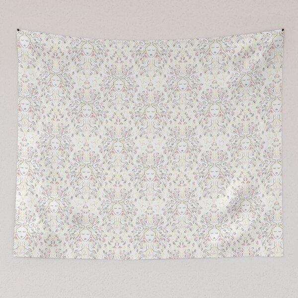 Item preview,   Linear face of a girl in flowers. designed and sold by UVI-CA.