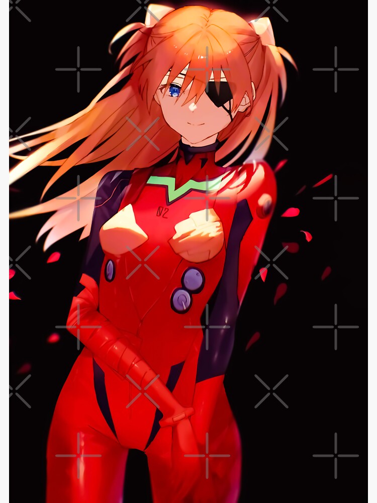 Asuka Langley Soryu Neon Genesis Evangelion  Sticker for Sale by  zskasherman