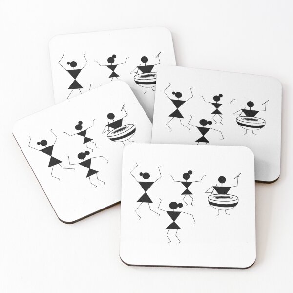 Item preview, Village Dancing - Warli Art  designed and sold by myDigitalArt.