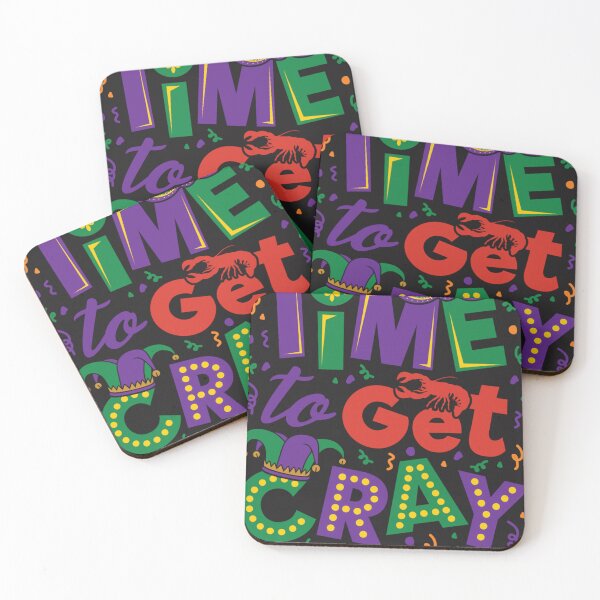 Item preview, Time to Get Cray - Mardi Gras Sticker designed and sold by lanensd.