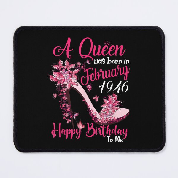 Item preview, A Queen Was Born In February 1946 76th Birthday Gifts Women designed and sold by aprilsav.