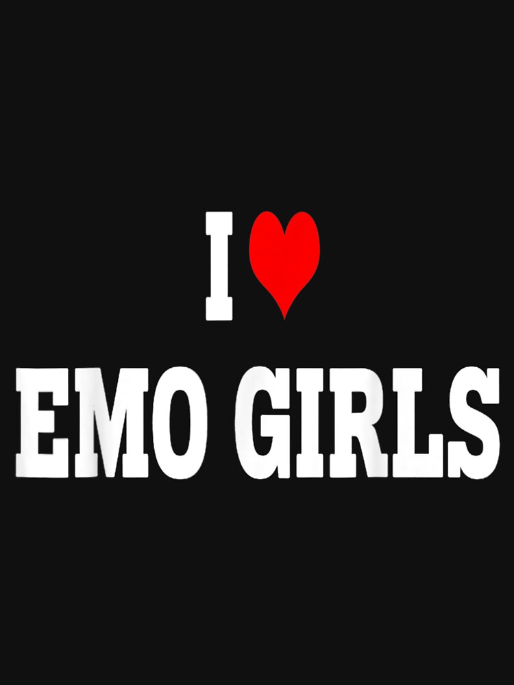 I LOVE HEART EMO GIRLS' Women's Sport T-Shirt