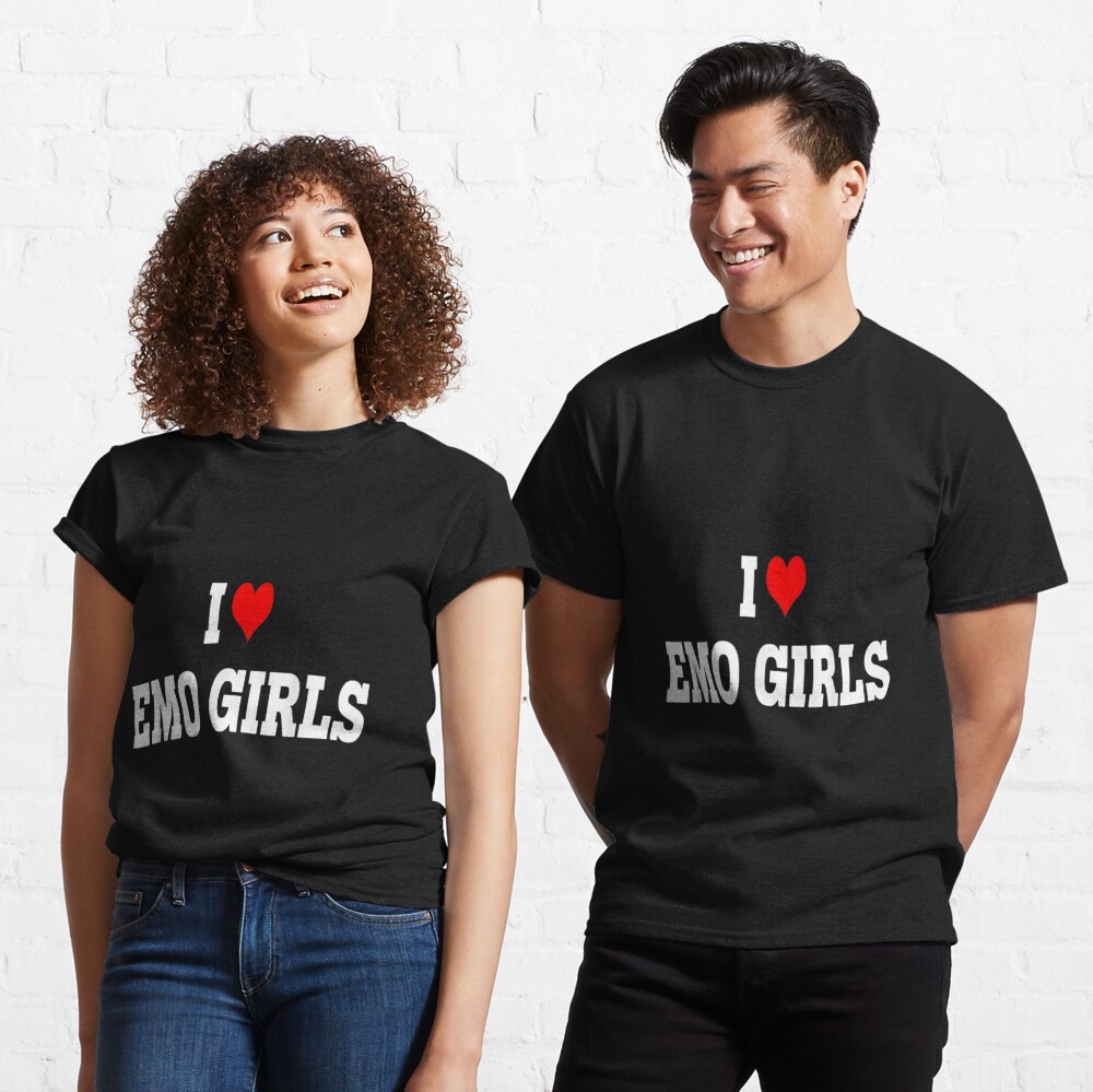 I LOVE HEART EMO GIRLS' Women's Sport T-Shirt