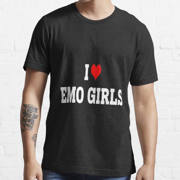 Funny Meme Tshirt I Heart / Love Emo Girls Joke Tee Gift 