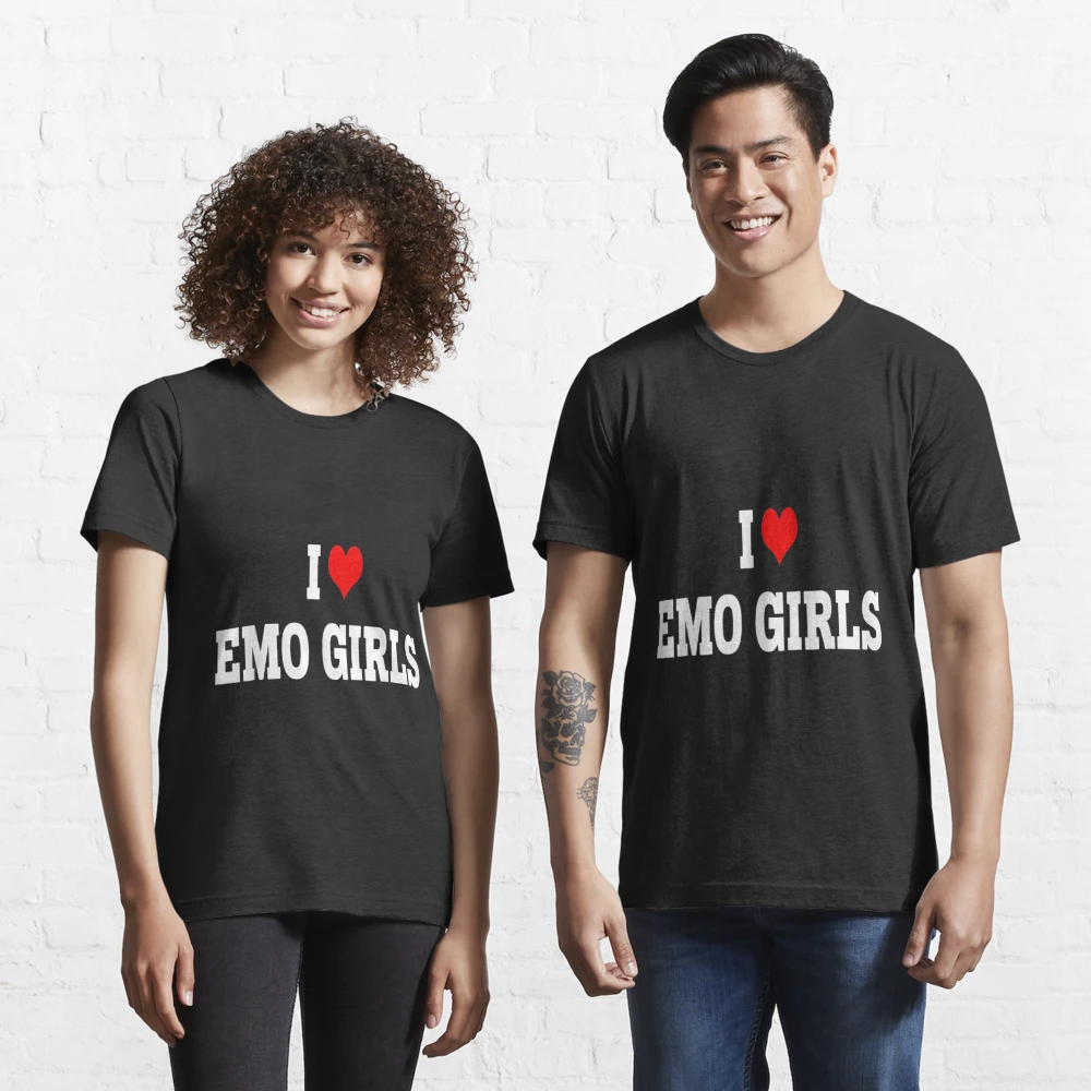 I LOVE HEART EMO GIRLS' Women's Sport T-Shirt
