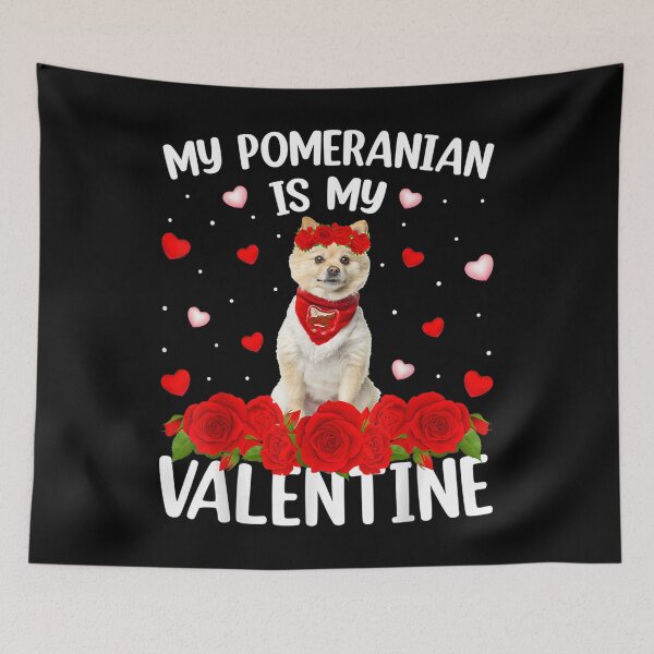 Item preview, Pomeranian Dog Lover Red Rose Flower Pomeranian Valentine  designed and sold by aprilsav.