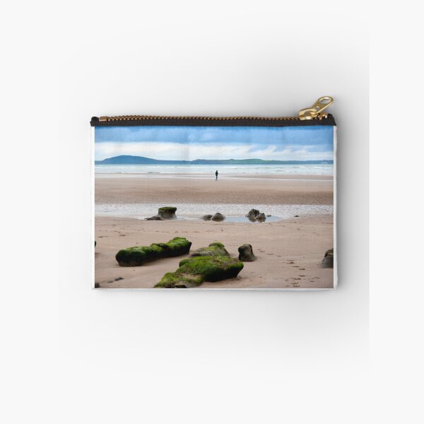 Item preview, lone girl walking near unusual mud banks designed and sold by morrbyte.