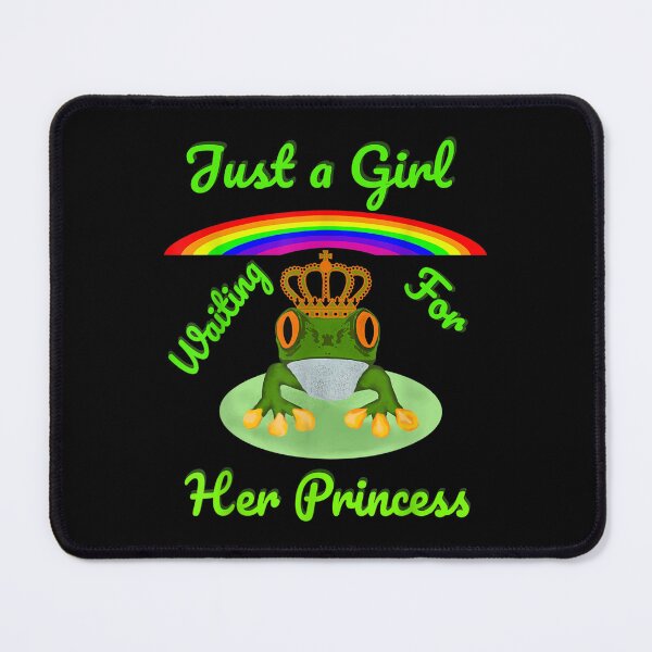 Item preview, Just A Girl Waiting For Her Princess Frog Slogan Rainbow Top designed and sold by brita797.
