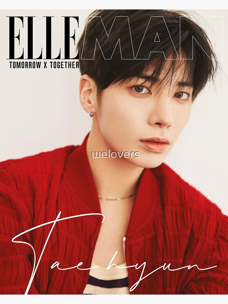 Txt Taehyun 2022 Photoshoot Elle Men Sticker By Welovers Redbubble 2168