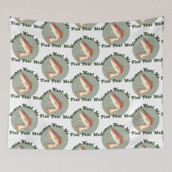 Item preview, Women Want Me, Fish Fear Me  designed and sold by WildThreadsandC.