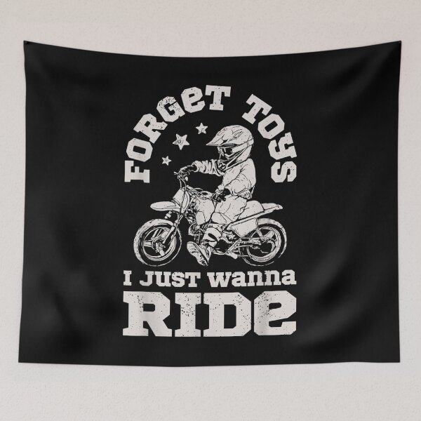 Item preview, Forget Toys I Just Wanna Ride Dirt Bike Rider Boys Motocross  designed and sold by amyadt77.