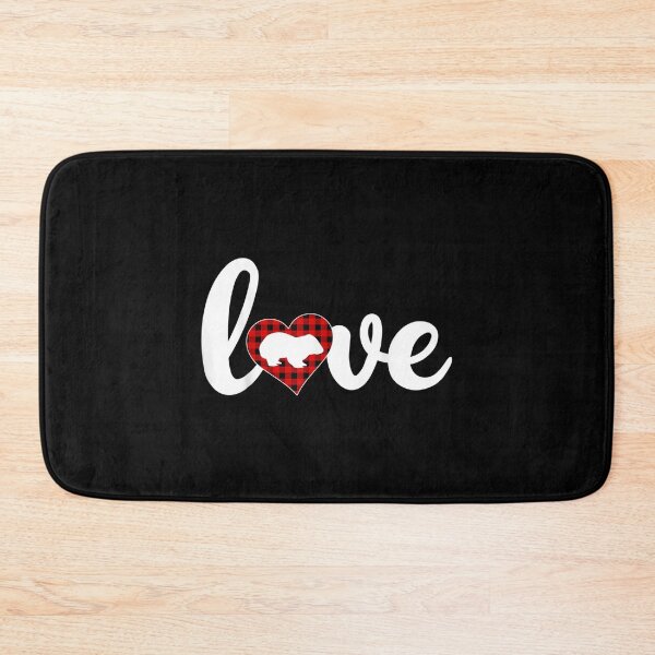 Item preview, Wombat Lover Buffalo Plaid Love Wombat Valentine's Day  designed and sold by aprilsav.